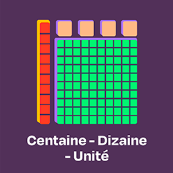 Outil Pikado centaines, dizaines et unit&eacute;s - mat&eacute;riel de num&eacute;ration &agrave; manipuler
