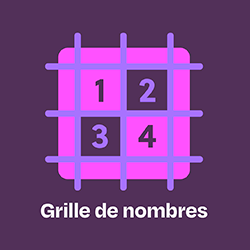 Grille de nombres Pikado - grille num&eacute;rique param&eacute;trable gratuite pour compter par bonds et jouer &agrave; la chasse au nombre