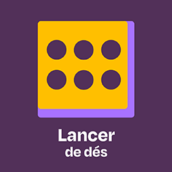 Lancer de d&eacute;s Pikado - outil p&eacute;dagogique gratuit pour travailler les probabilit&eacute;s et la num&eacute;ration
